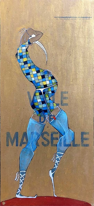 bleu, marseille, masque